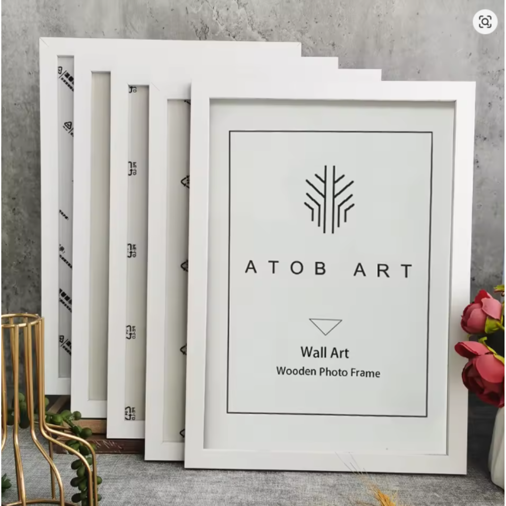 5Pcs Wooden Photo Frame Set – Wall & Tabletop Picture Frames