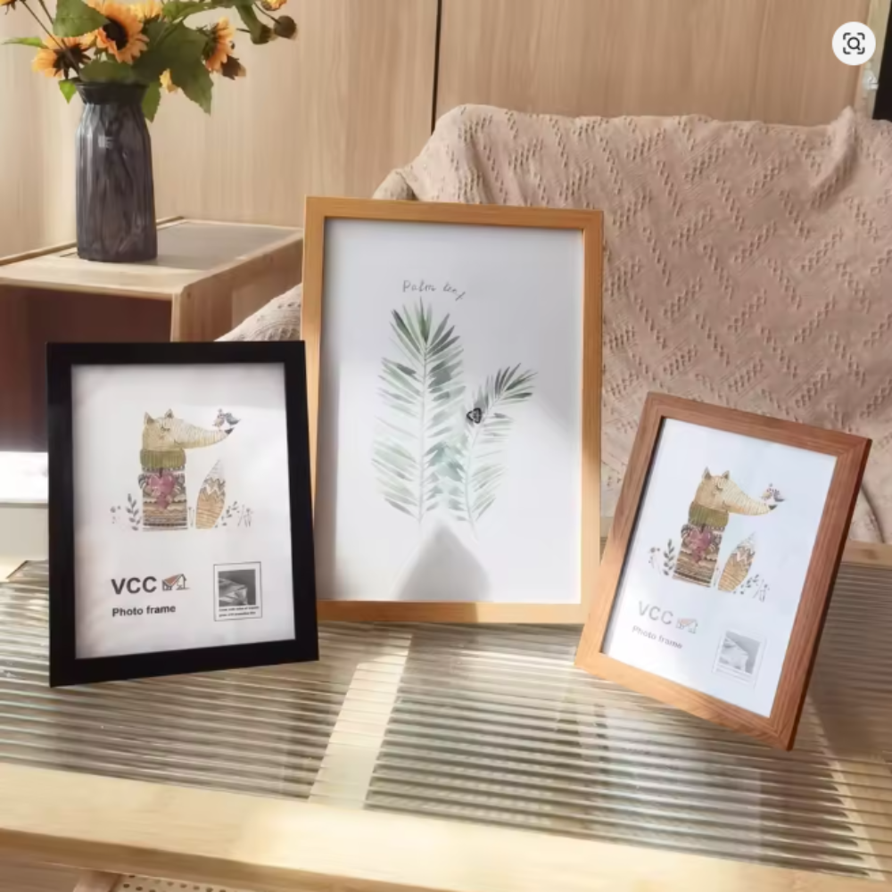 5Pcs Wooden Photo Frame Set – Wall & Tabletop Picture Frames