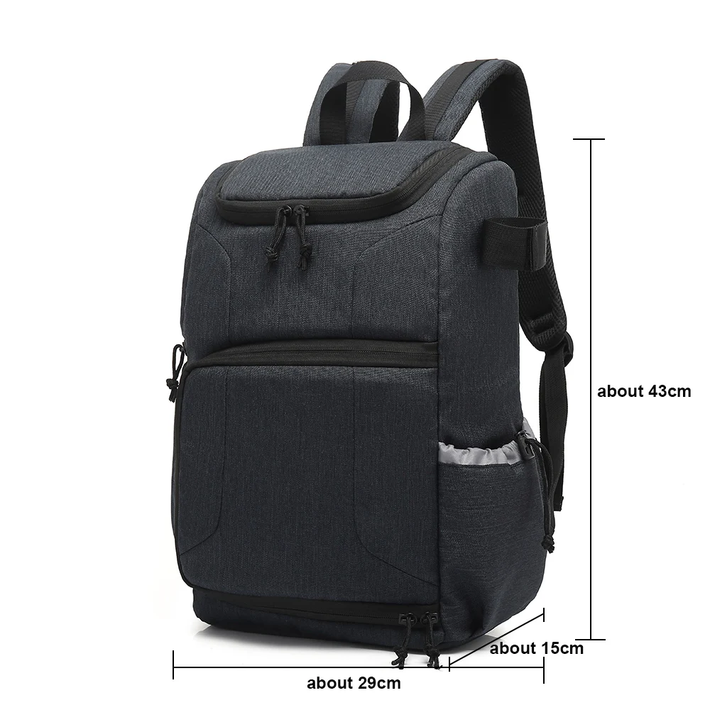 Waterproof Camera Backpack with Laptop Compartment & Tripod Holder
