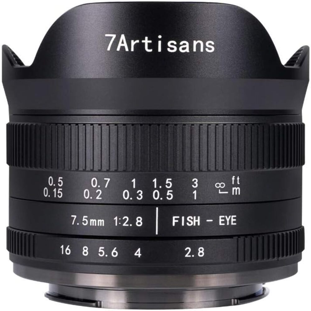 7artisans 7.5mm F2.8 Mark II Fisheye Ultra Wide-Angle Lens for Sony Fuji