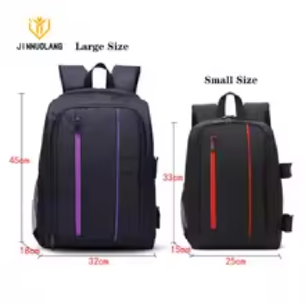JINNUOLANG Waterproof Camera Backpack – DSLR & Laptop Travel Bag