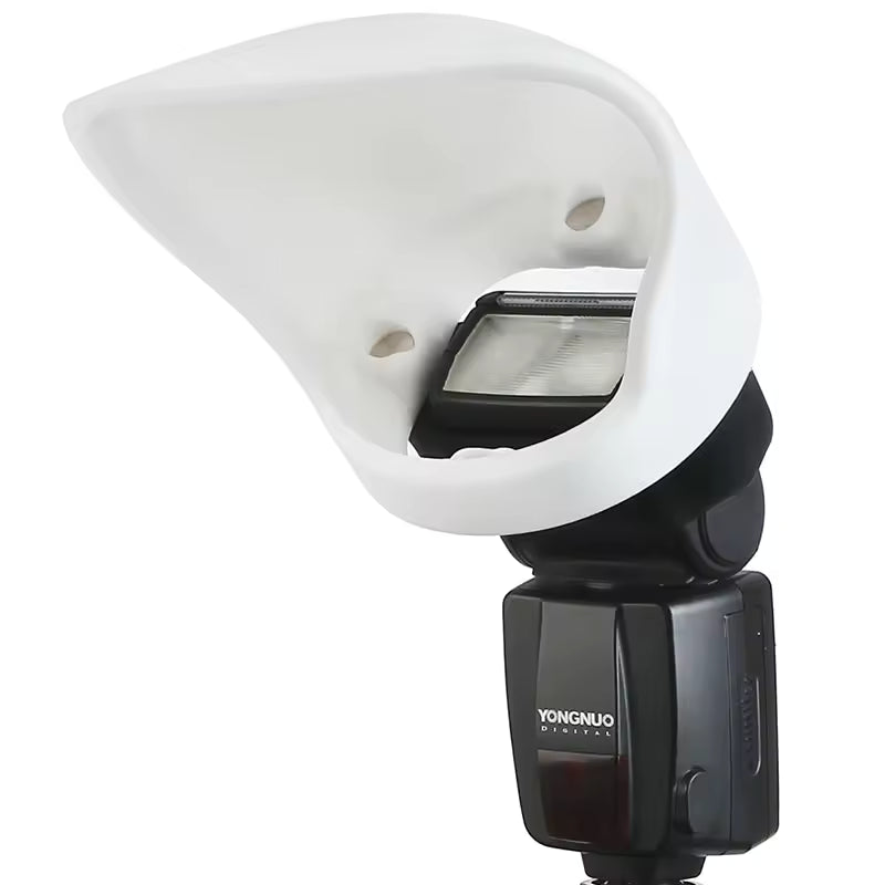 Bounce Diffused Light Flash Modifier for Canon Nikon Godox Yongnuo Speedlite