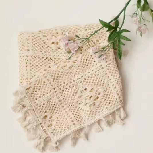 Newborn Cotton Lace Blanket