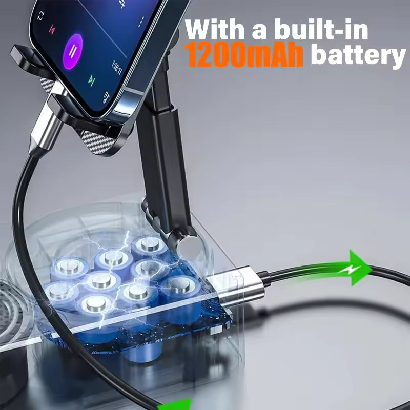 3in1 Mobile Phone Stand Holder with Bluetooth-compatible Speaker Wireless Speaker Adjustable Tablet Desktop Live Lazy Bracket