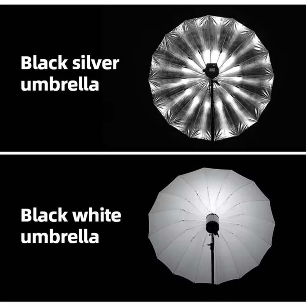 Godox 150cm 60" Black White Silver Reflective Umbrella with Diffuser