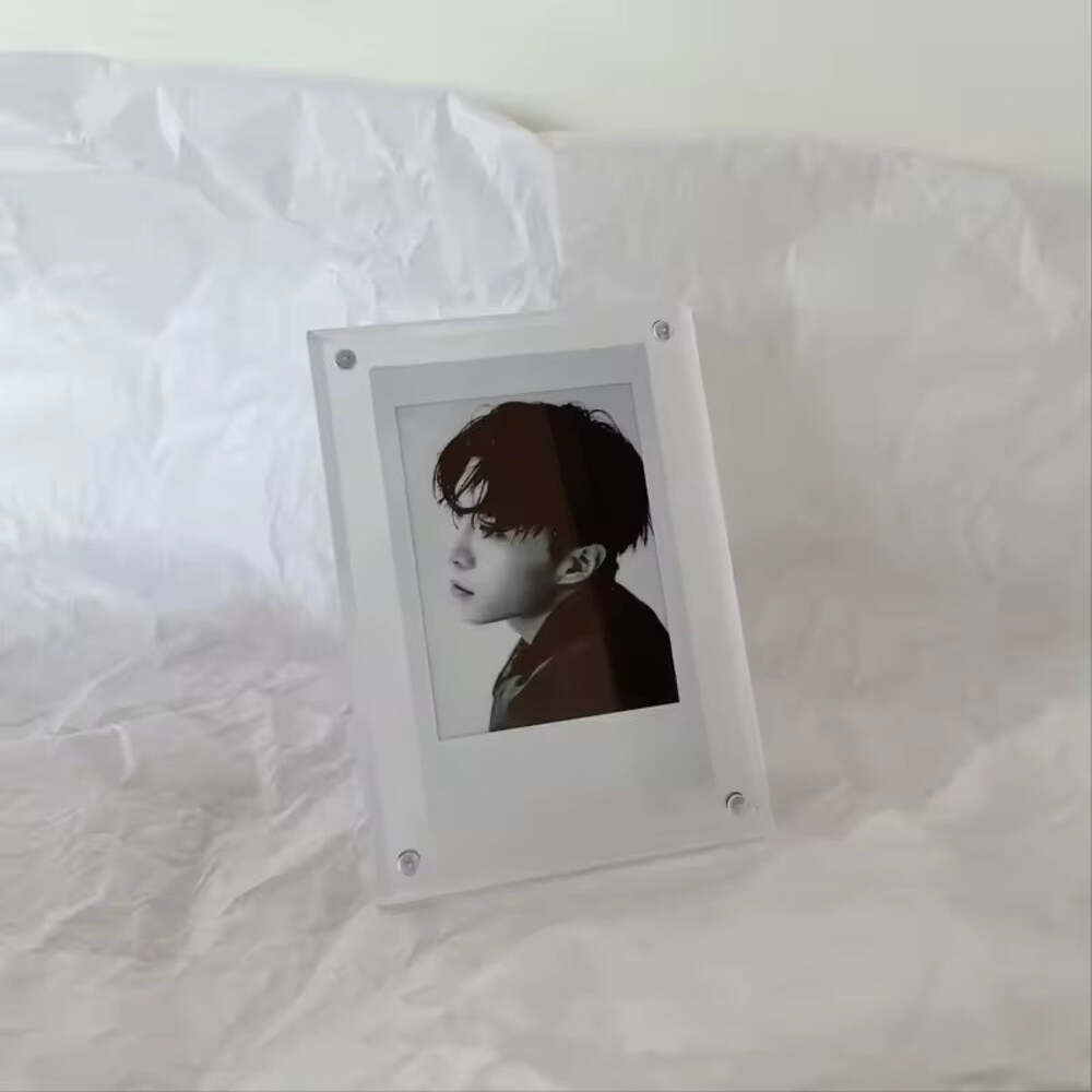 3 Inch Polaroid Acrylic Photo Frame – Double-Sided Magnetic Display Stand