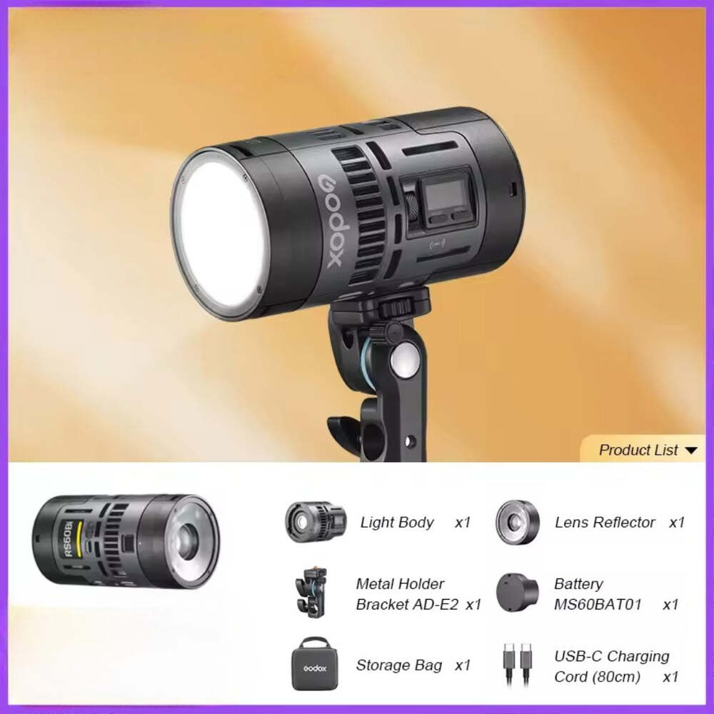 Godox RS60R/RS60Bi 60W RGB LED Video Light 1800-10000K with 14 Effects