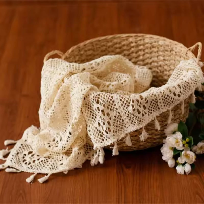 Newborn Cotton Lace Blanket