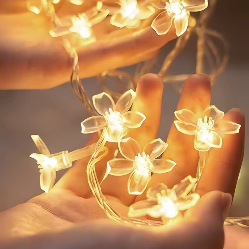 3–10M Warm White Cherry Blossom LED Fairy String Lights