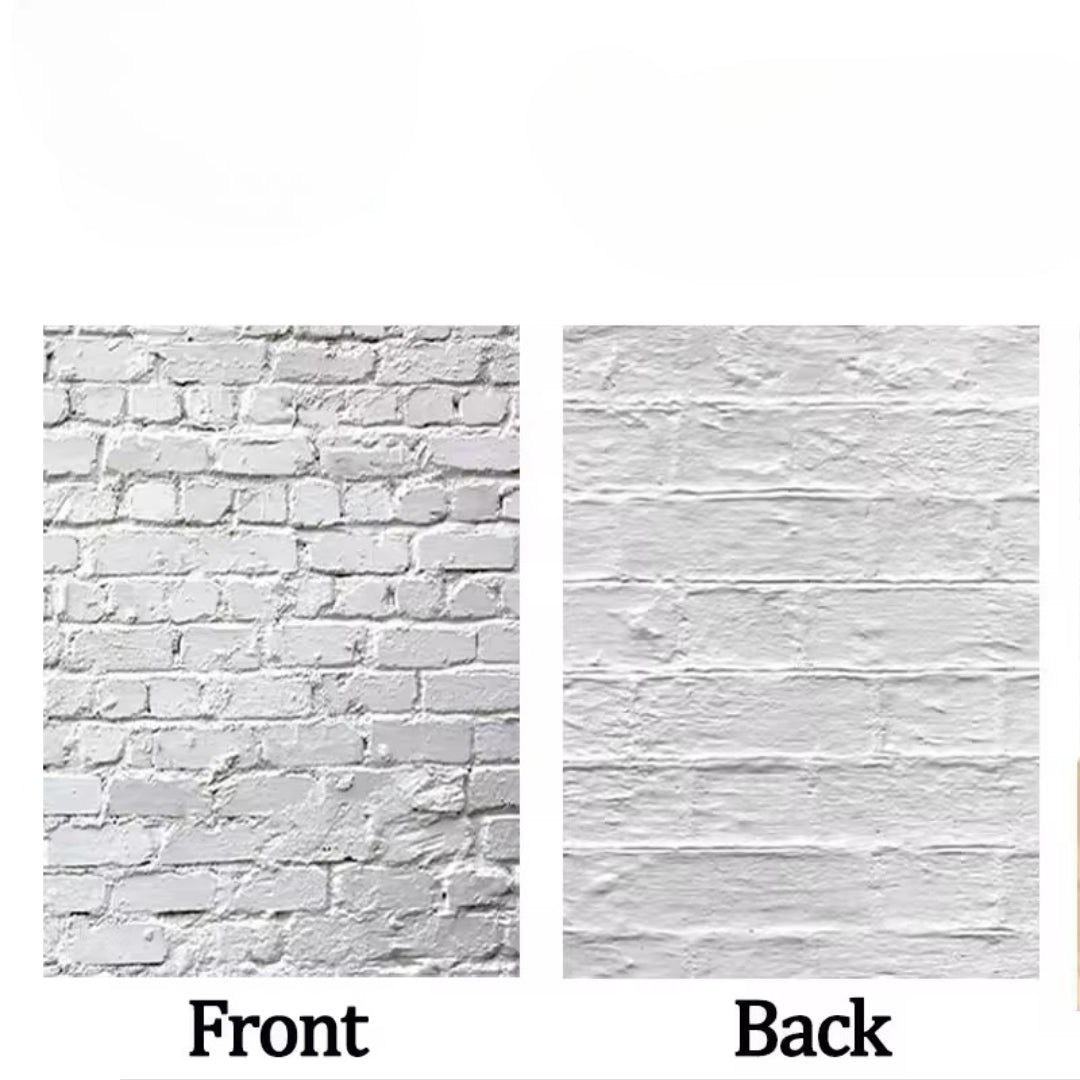 2-Sided Marble & Wood Photography Backdrop – 57×43cm Waterproof Prop