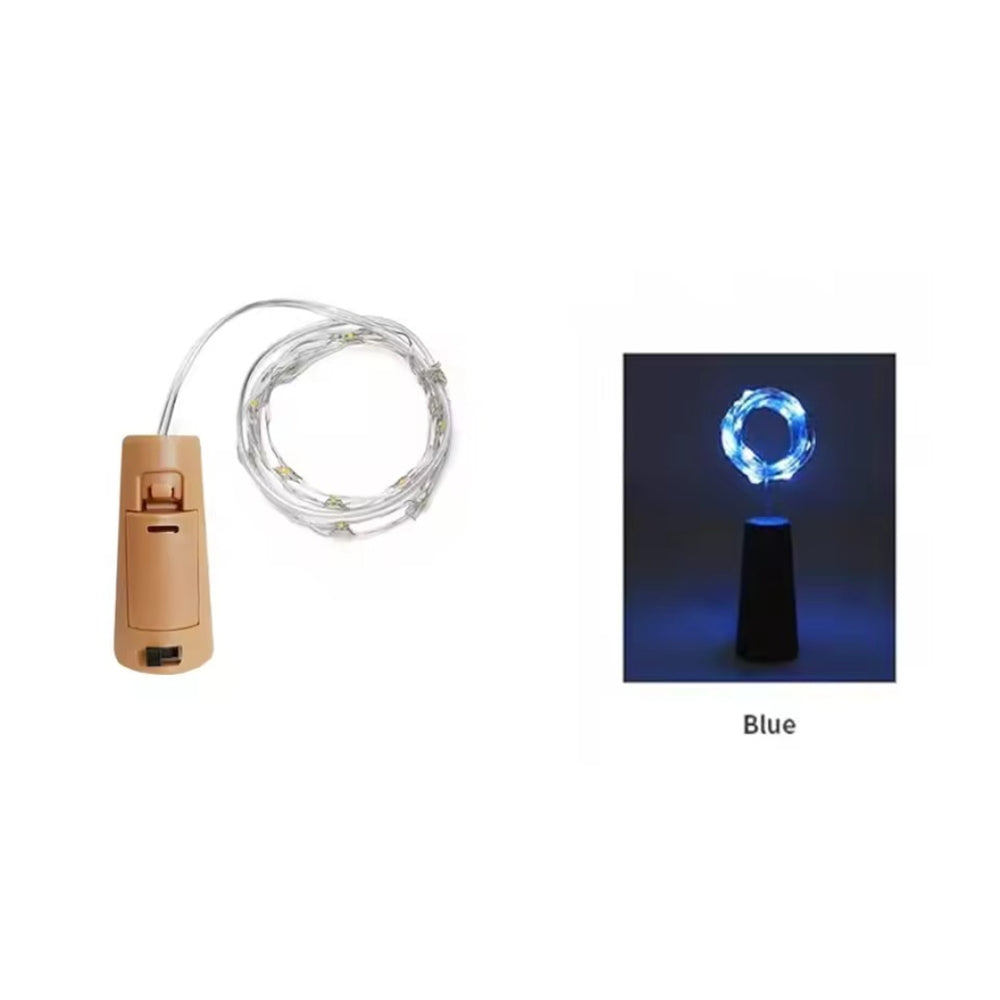 LED Wine Bottle Fairy String Lights – Waterproof Cork Garland