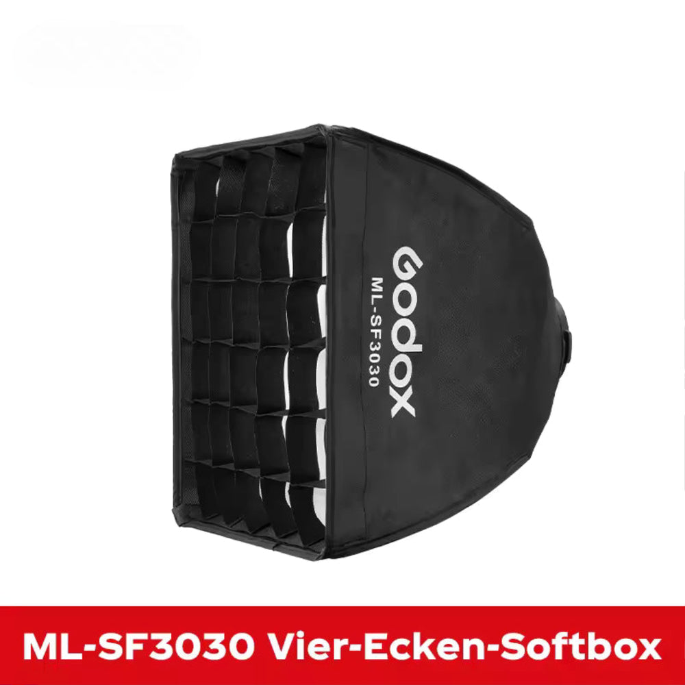 Godox ML100Bi LED Light with Bowens Mount, Softbox & Power Bank Holder