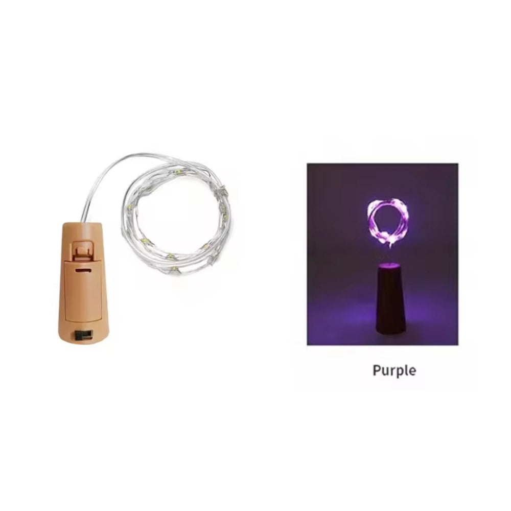 LED Wine Bottle Fairy String Lights – Waterproof Cork Garland