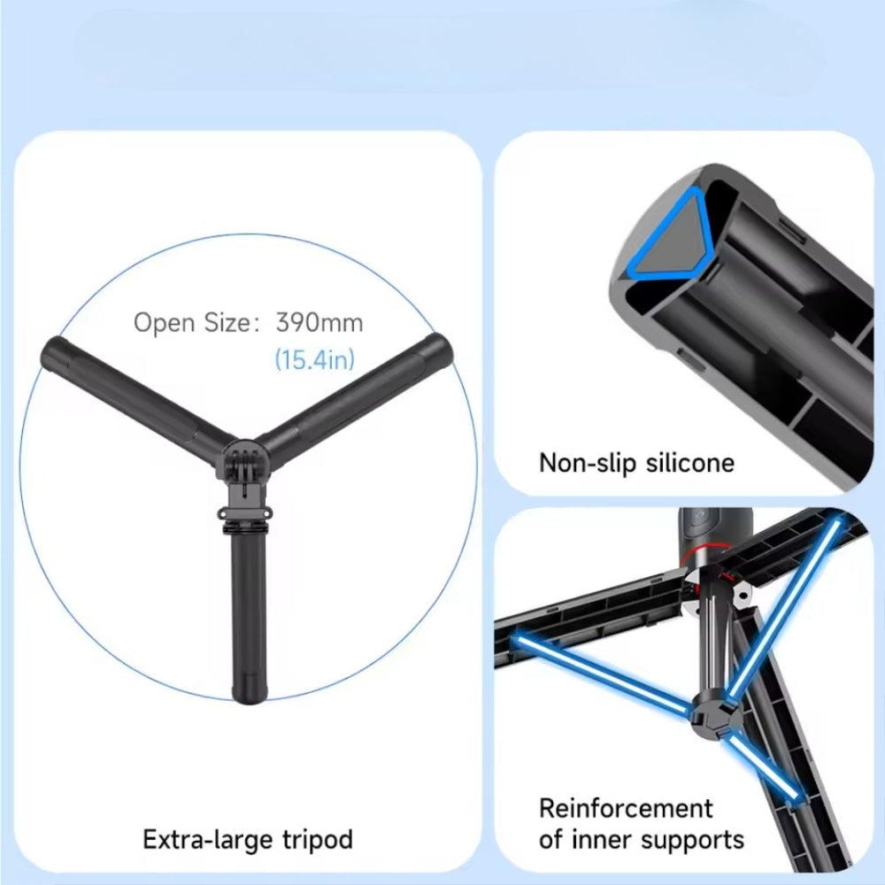 FGCLSY Selfie Stick Tripod with Bluetooth Remote for Smartphones