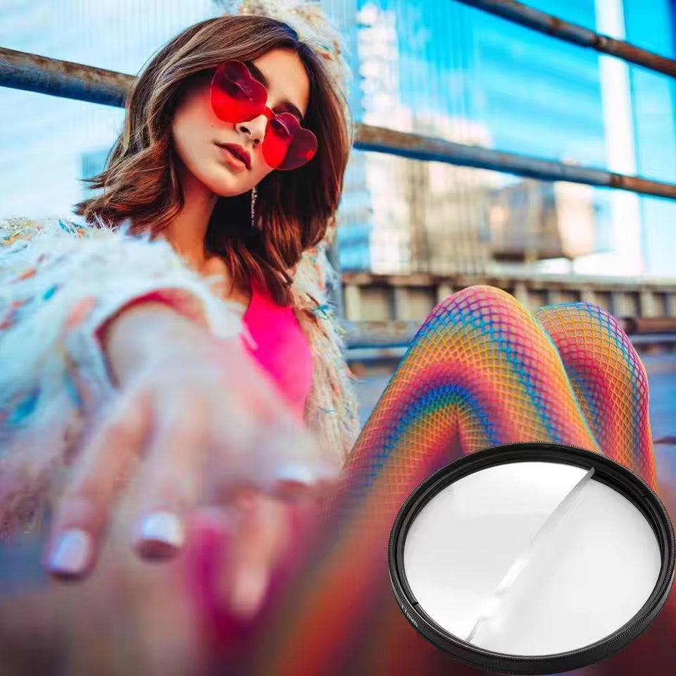 PUYI Kaleidoscope Prism Filter 52β82mm Glass Lens for DSLR SLR Cameras