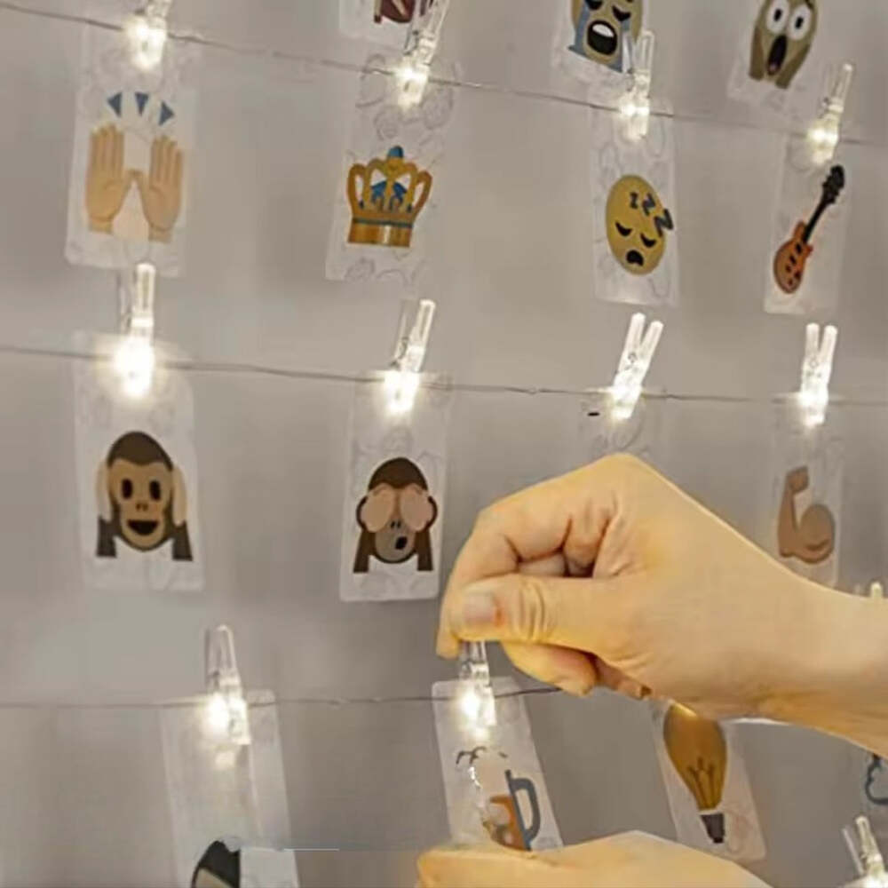 Photo Clip LED String Light Warm White 2/5/10M Battery Fairy Lamp