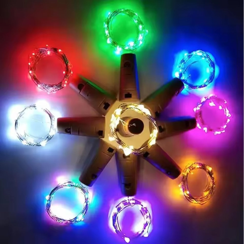 LED Wine Bottle Fairy String Lights – Waterproof Cork Garland
