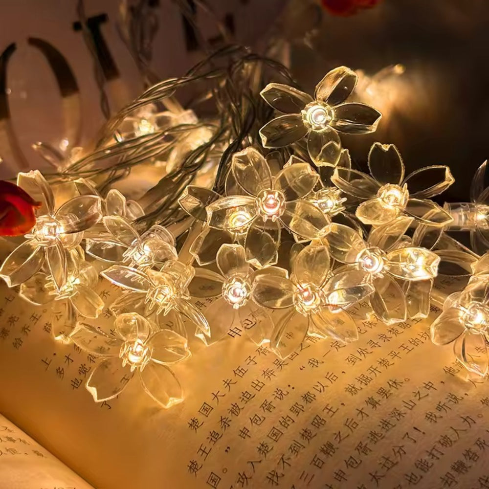 3–10M Warm White Cherry Blossom LED Fairy String Lights
