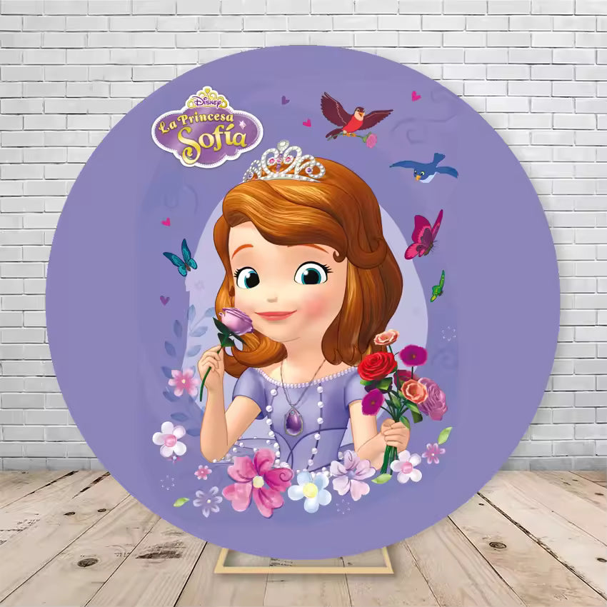 Round Disney Princess Castle Backdrop – Snow White Party Decoration