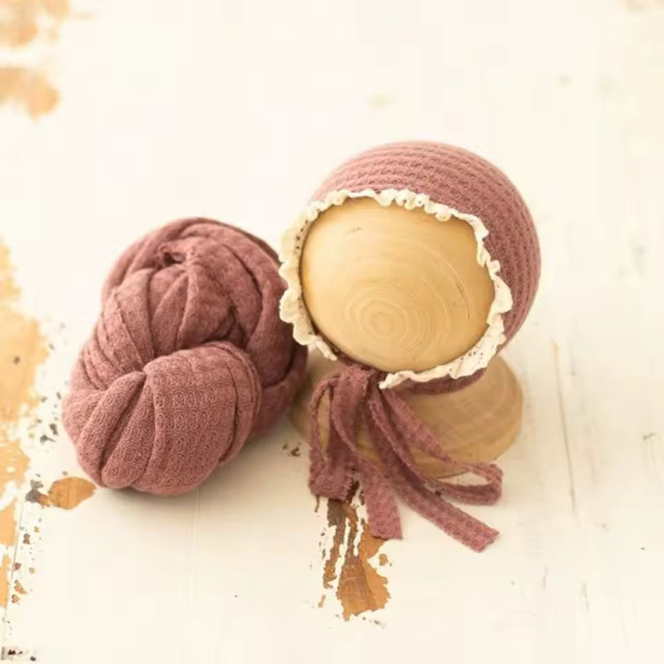 DIY Newborn Photography Props β Baby Wrap & Hat Set for Studio Shoots