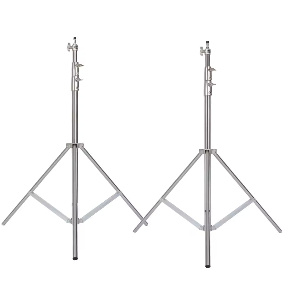 Professional Stainless Steel Heavy Duty C-Stand – 2.8-3.3m Studio Light Support with Tripod & Carrybag