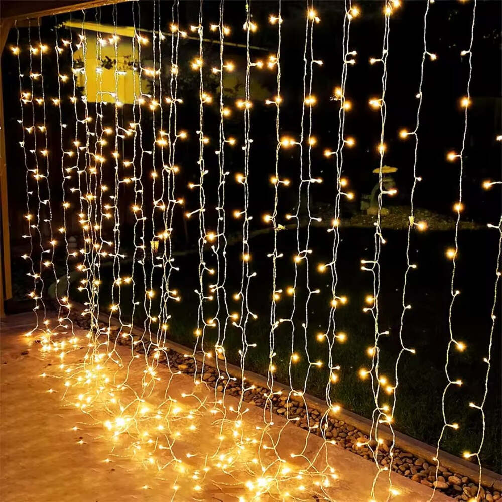 LED Curtain String Lights – Indoor/Outdoor Christmas Decoration