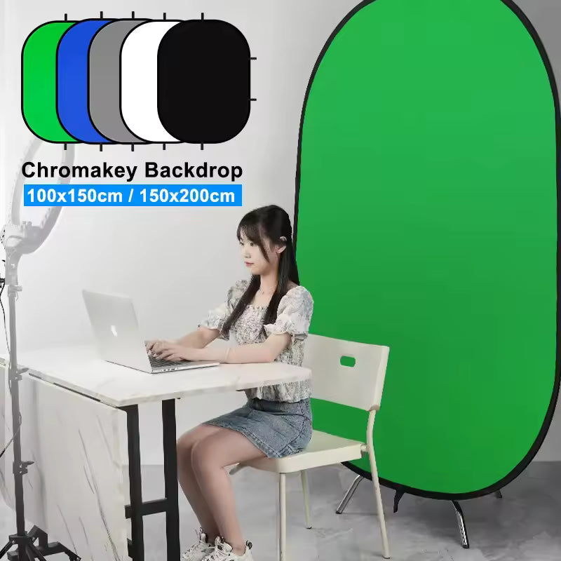 Selens Collapsible Portable Green & Blue Screen Backdrop for Photography