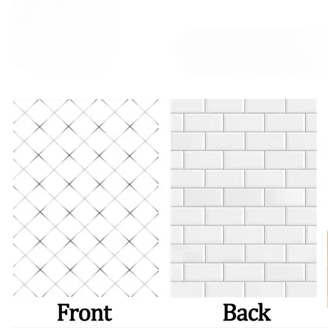 2-Sided Marble & Wood Photography Backdrop – 57×43cm Waterproof Prop