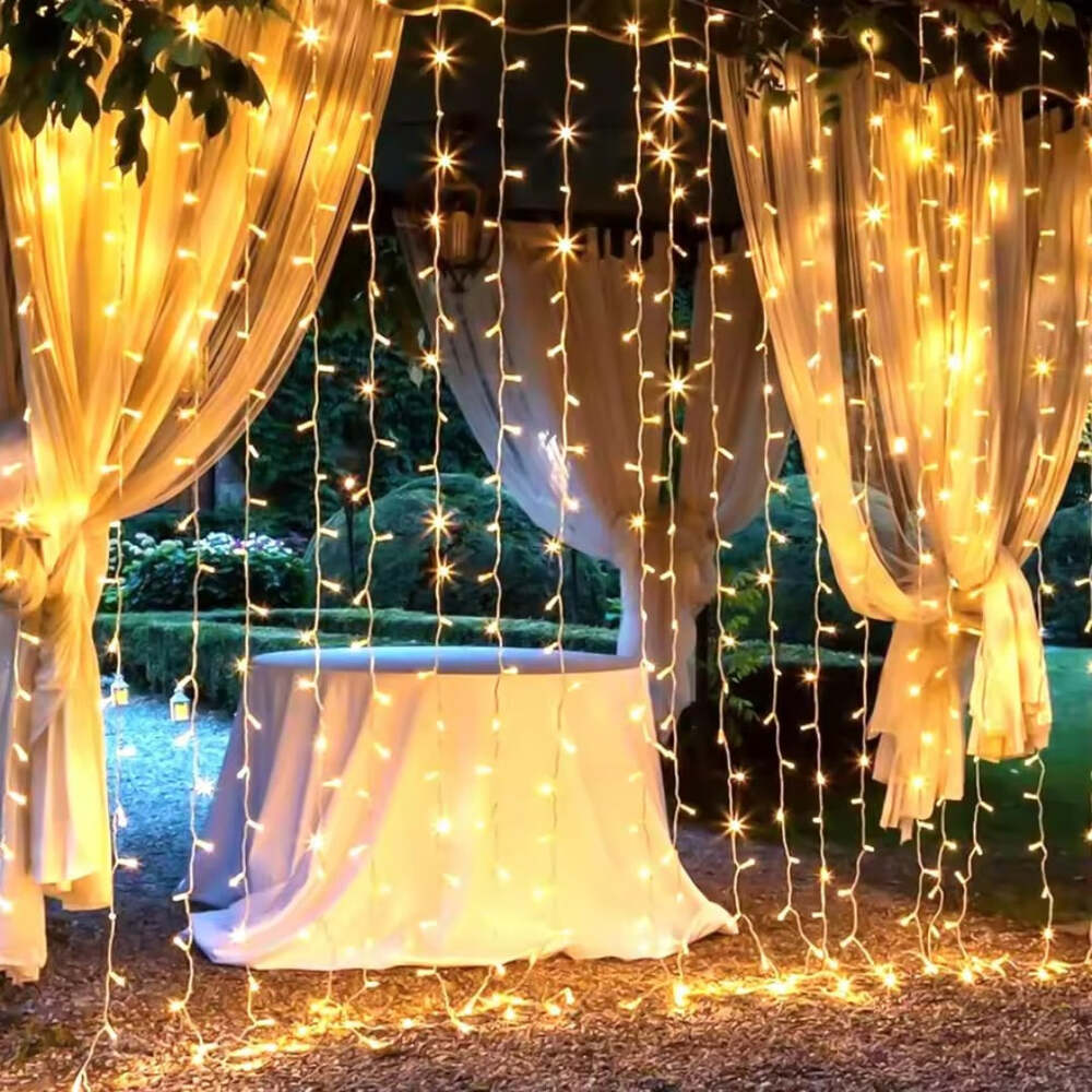 LED Curtain String Lights – Indoor/Outdoor Christmas Decoration