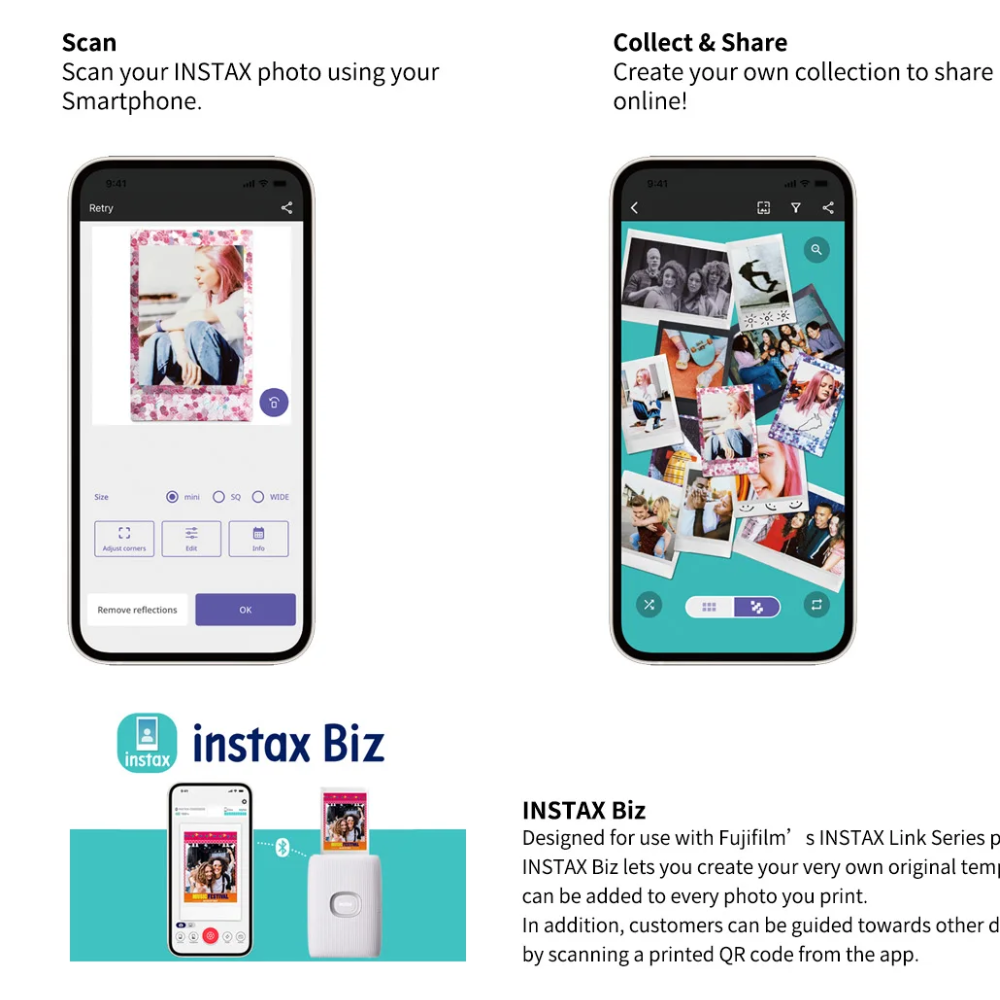 Fujifilm Instax Mini Link 3 & Link 2 Smartphone Printer