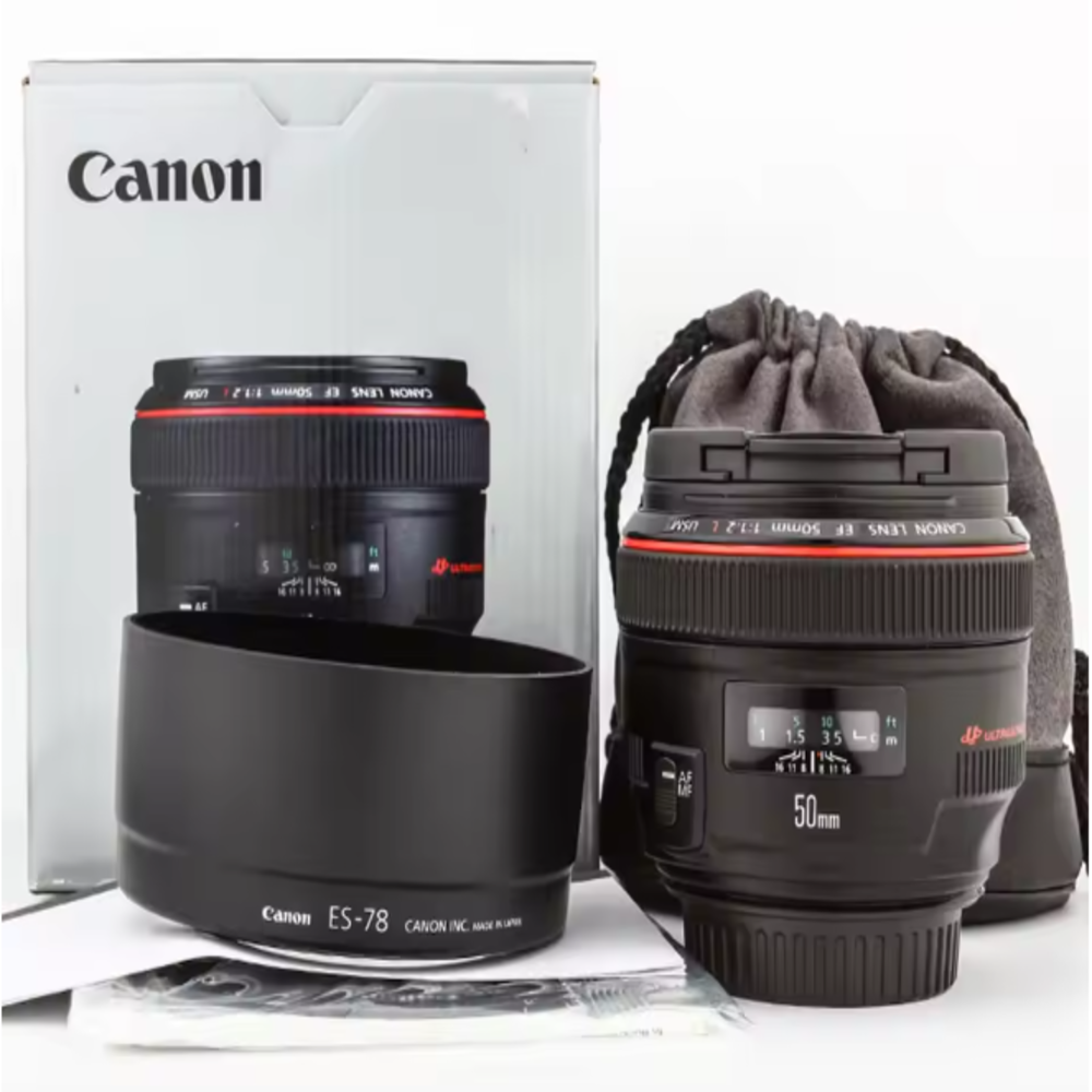 Canon EF 50mm f/1.2L USM Prime Lens for Full Frame & APS-C DSLR