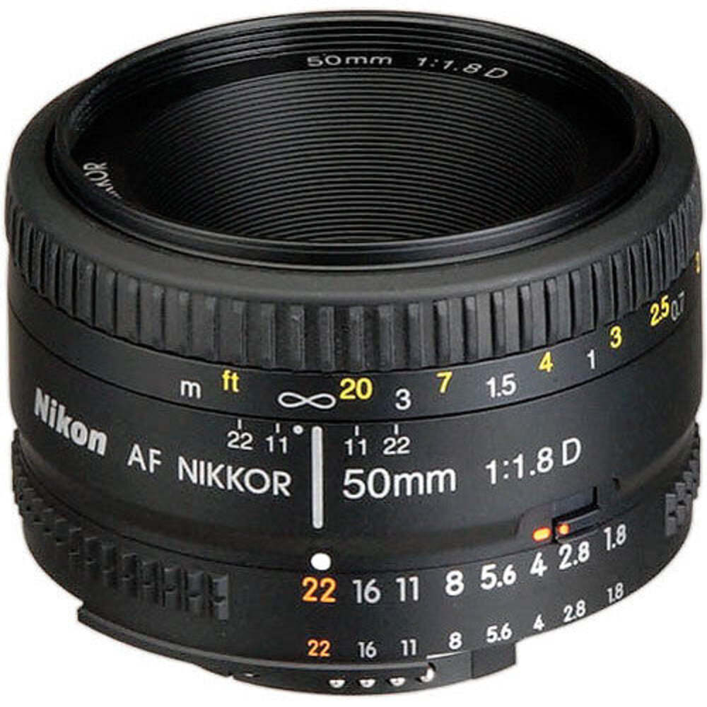 Nikon 50mm f/1.8D AF Nikkor Prime Lens for DSLR Cameras