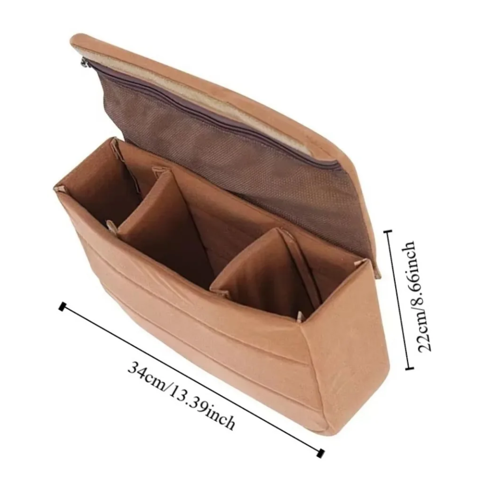 Oxford Waterproof Camera Insert Bag with thick Photography Organizer for DSLR & Lenses