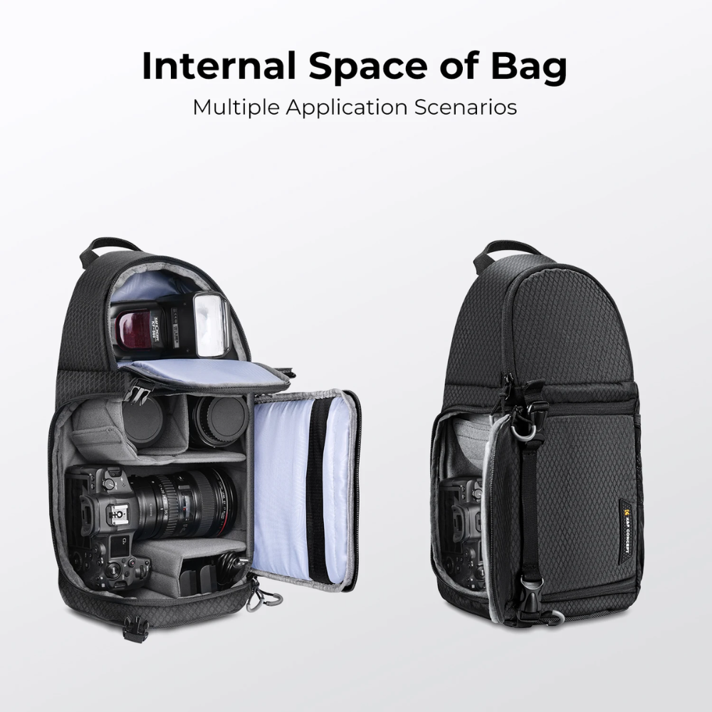 K&F Concept 10L Waterproof Camera Sling Backpack for DSLR & Mirrorless