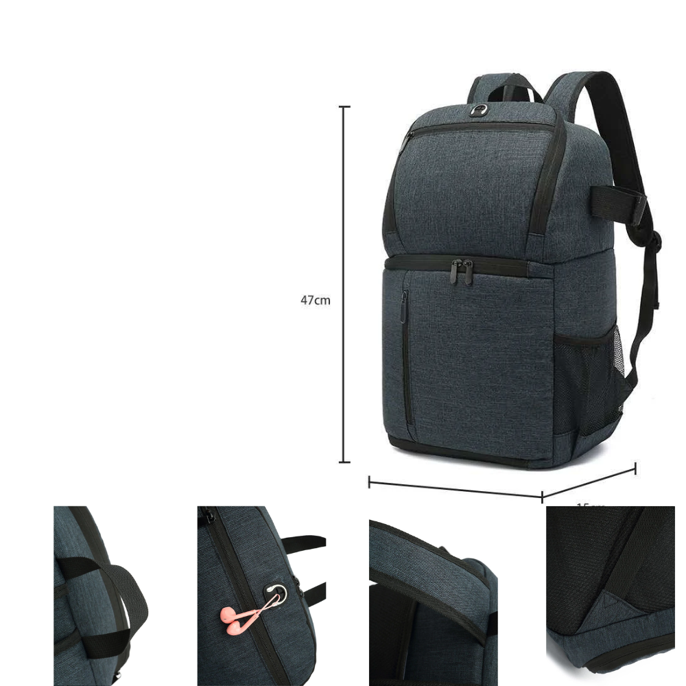 Nylon Professional SLR Camera Backpack – Large Waterproof Travel Bag with Tripod