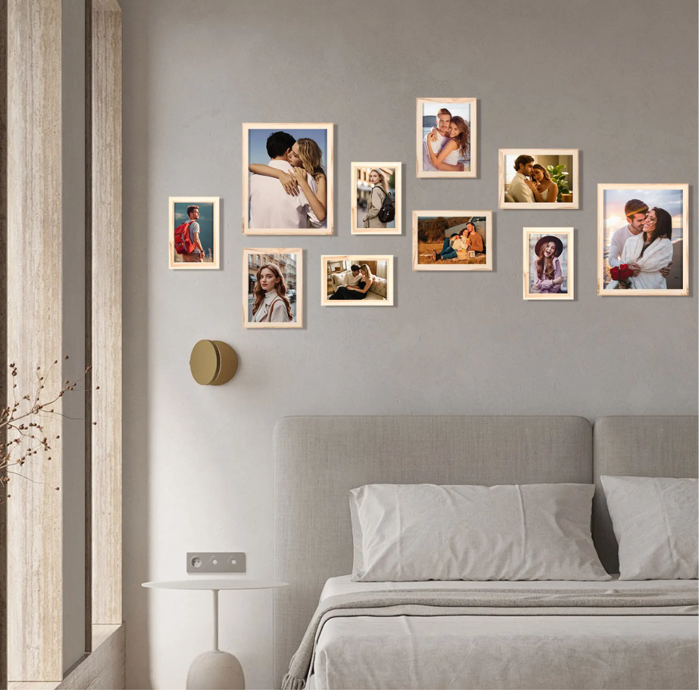 10Pack Wall Gallery Photo Frames – Tabletop & Wall Mount Picture Display Set