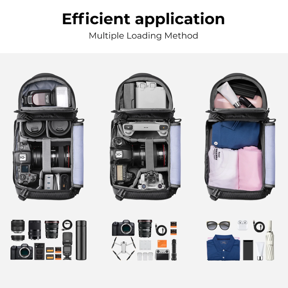 K&F Concept 10L Waterproof Camera Sling Backpack for DSLR & Mirrorless