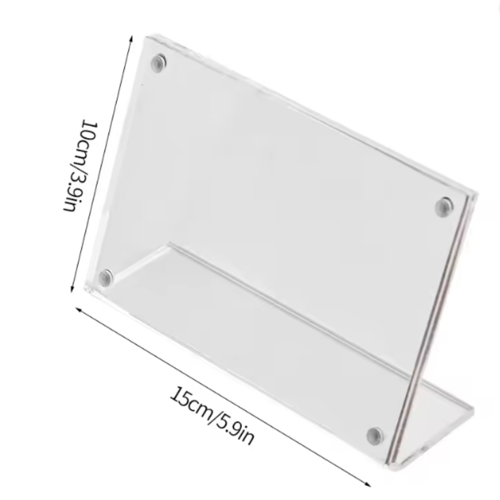 Acrylic Photo Frame – Photocard Display Stand for Room & Office Desk Décor