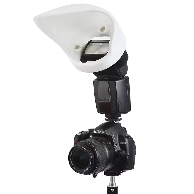 Bounce Diffused Light Flash Modifier for Canon Nikon Godox Yongnuo Speedlite