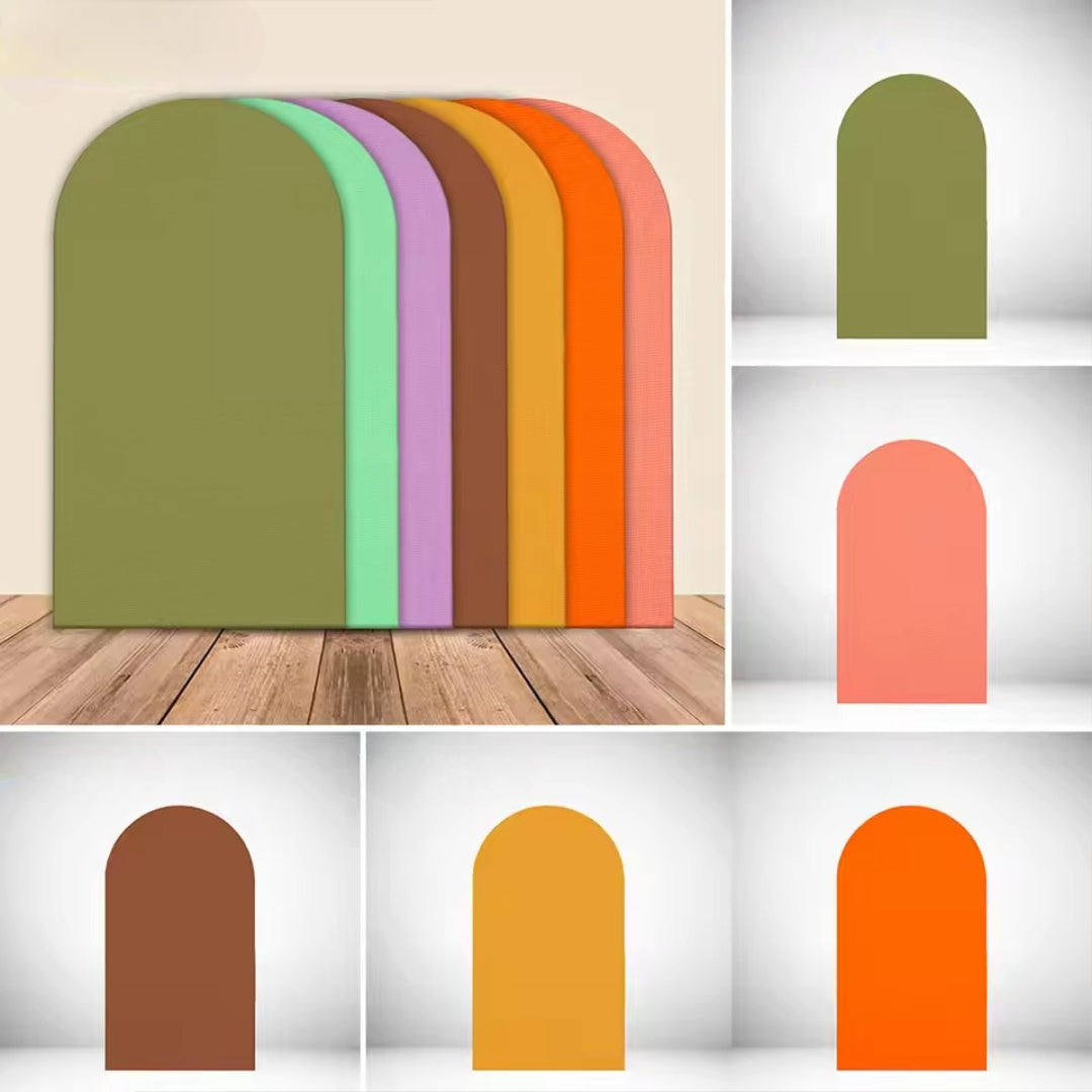 Mocsicka Double-Sided Solid Color Backdrop – Arch Cover for Wedding & Party Decor