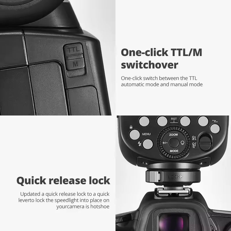 Godox V860III E-TTL II HSS On-Camera Speedlite for Canon Nikon Sony