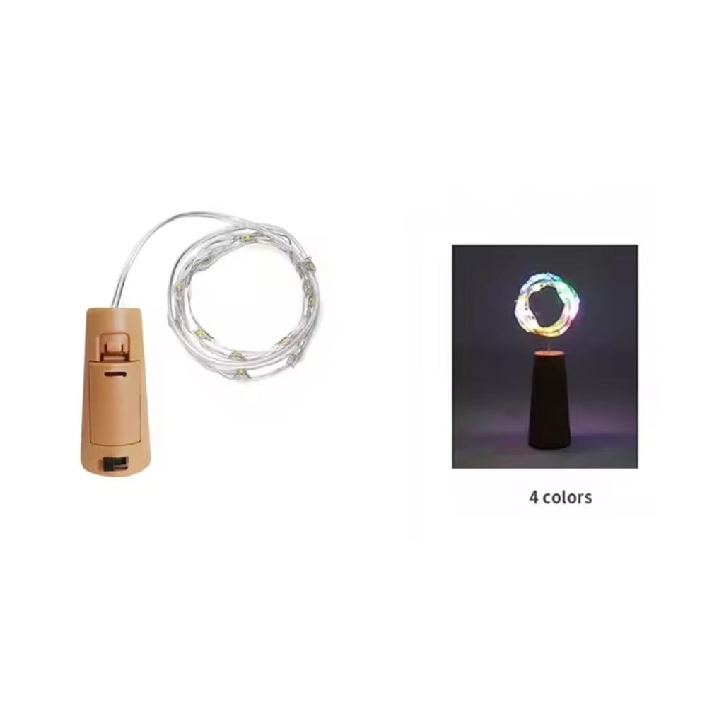 LED Wine Bottle Fairy String Lights – Waterproof Cork Garland