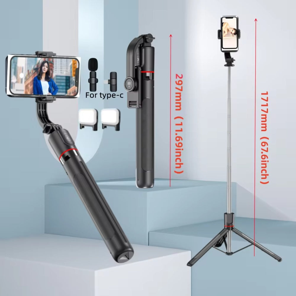 FGCLSY Selfie Stick Tripod with Bluetooth Remote for Smartphones