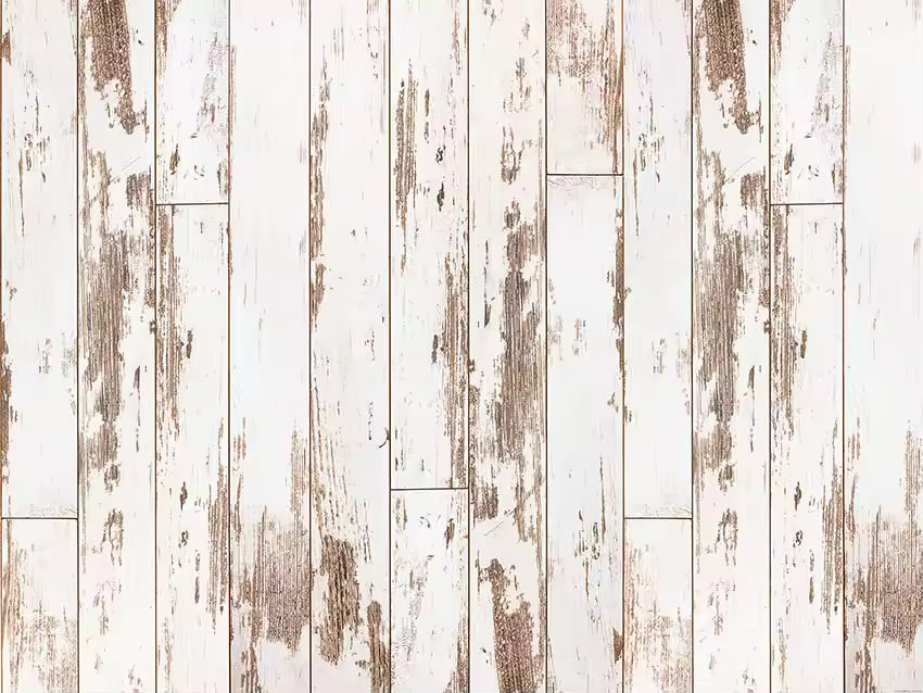 Mehofond Vintage Wood Rubber Photo Backdrop – Non-Slip Newborn Mat
