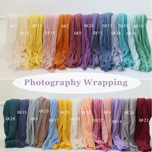Stretchable Newborn Photography Wrap – Soft Cotton Prop Blanket