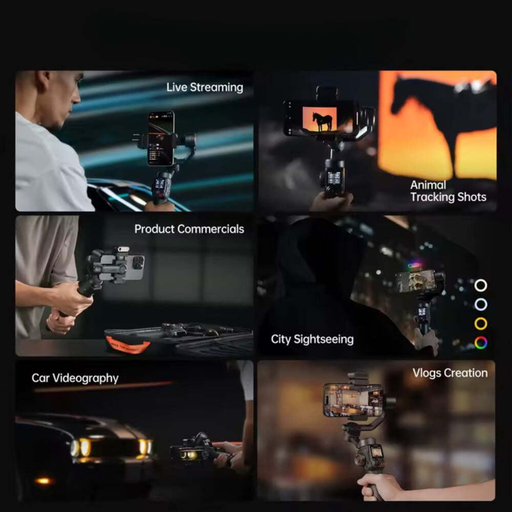 Hohem iSteady M7/M6 AI 3-Axis Phone Gimbal with Selfie Stick