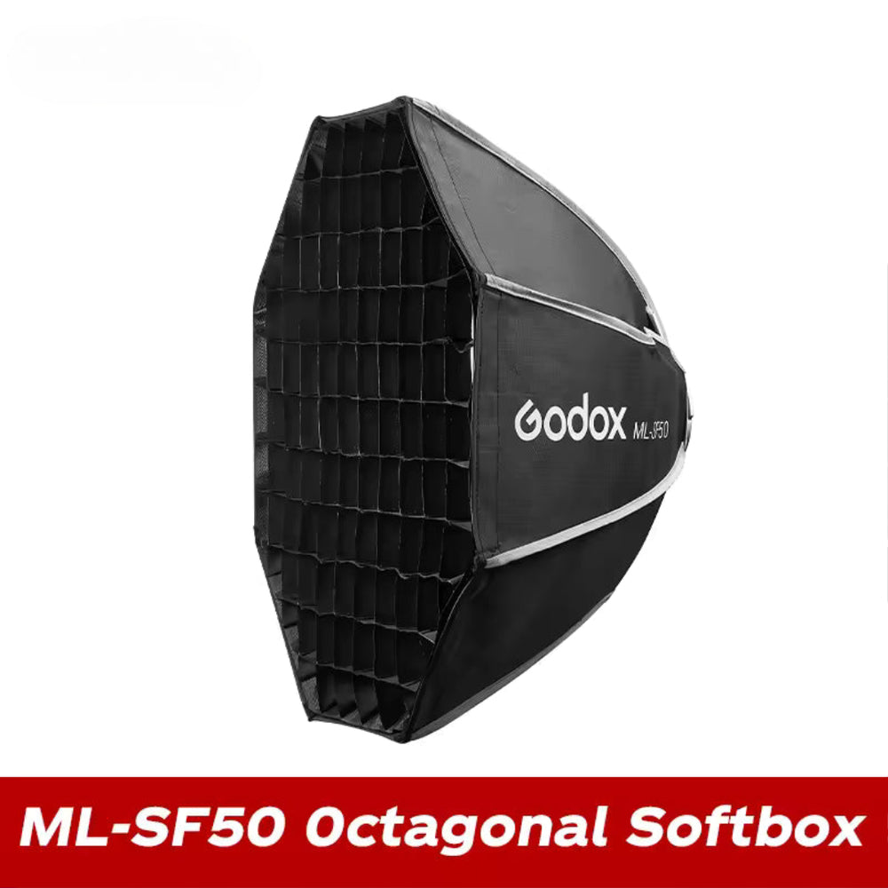 Godox ML100Bi LED Light with Bowens Mount, Softbox & Power Bank Holder