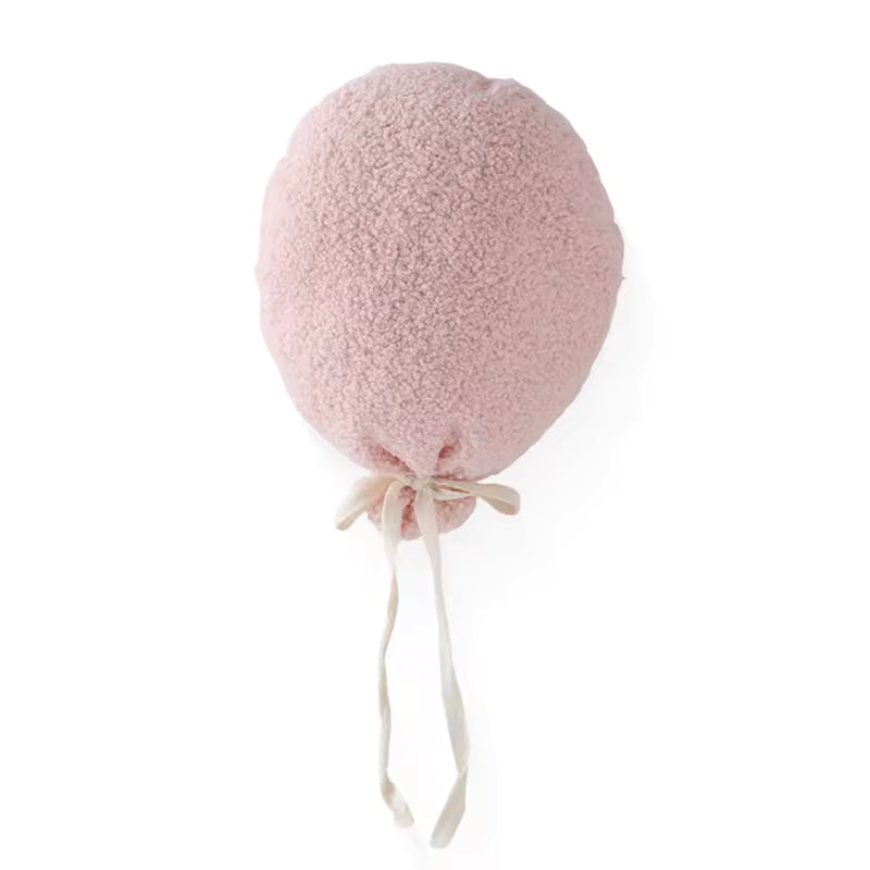 Baby Teddy Velvet Balloon Pillow – Newborn Photography & Nursery Decor