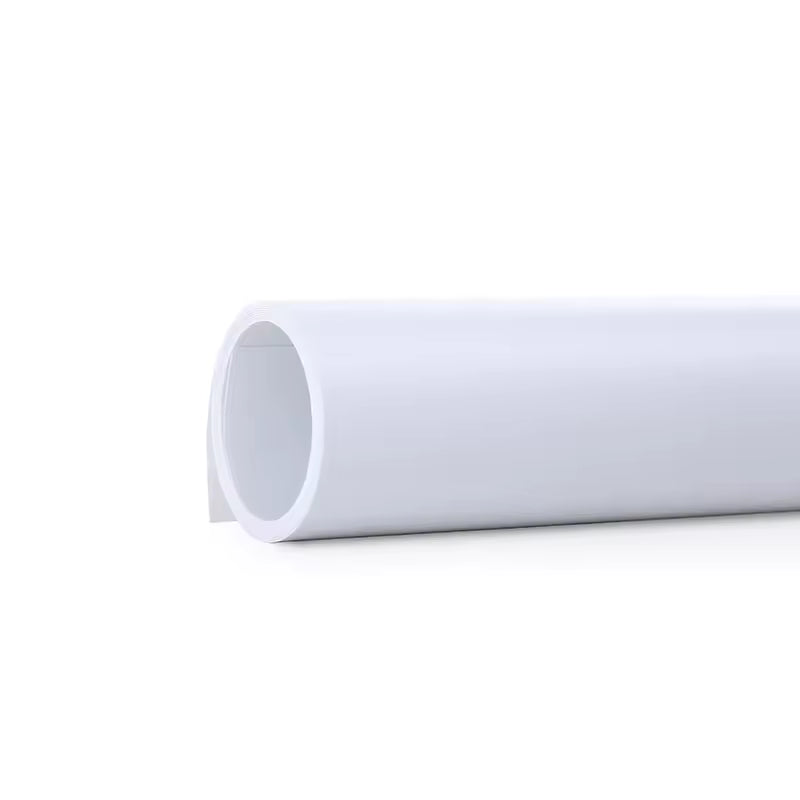 55×120cm Solid Matte PVC Waterproof White Photography Backdrop