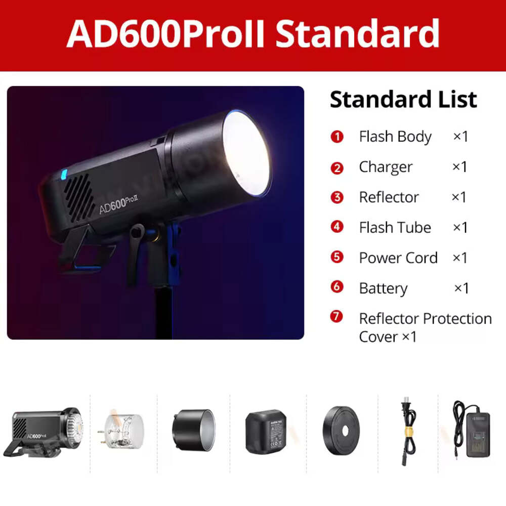Godox AD600Pro II 600W Wireless Outdoor Flash TTL HSS for Canon Nikon